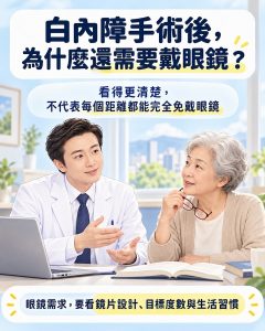 為何白內障術後還要戴眼鏡