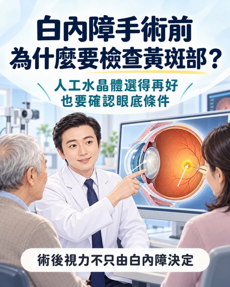白內障手術前為什麼要做黃斑部斷層掃描？