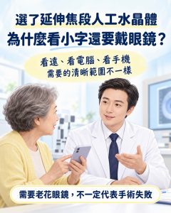 看小字為何要戴眼鏡