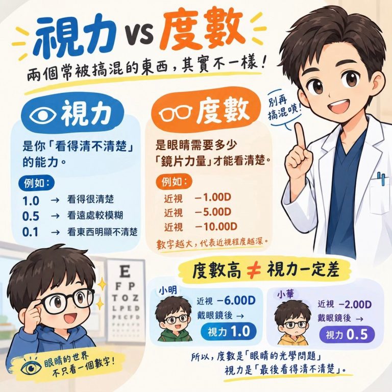視力 vs 度數