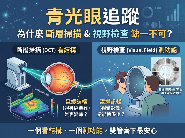青光眼患者斷層掃描結果都很穩定，還需要做視野檢查嗎？