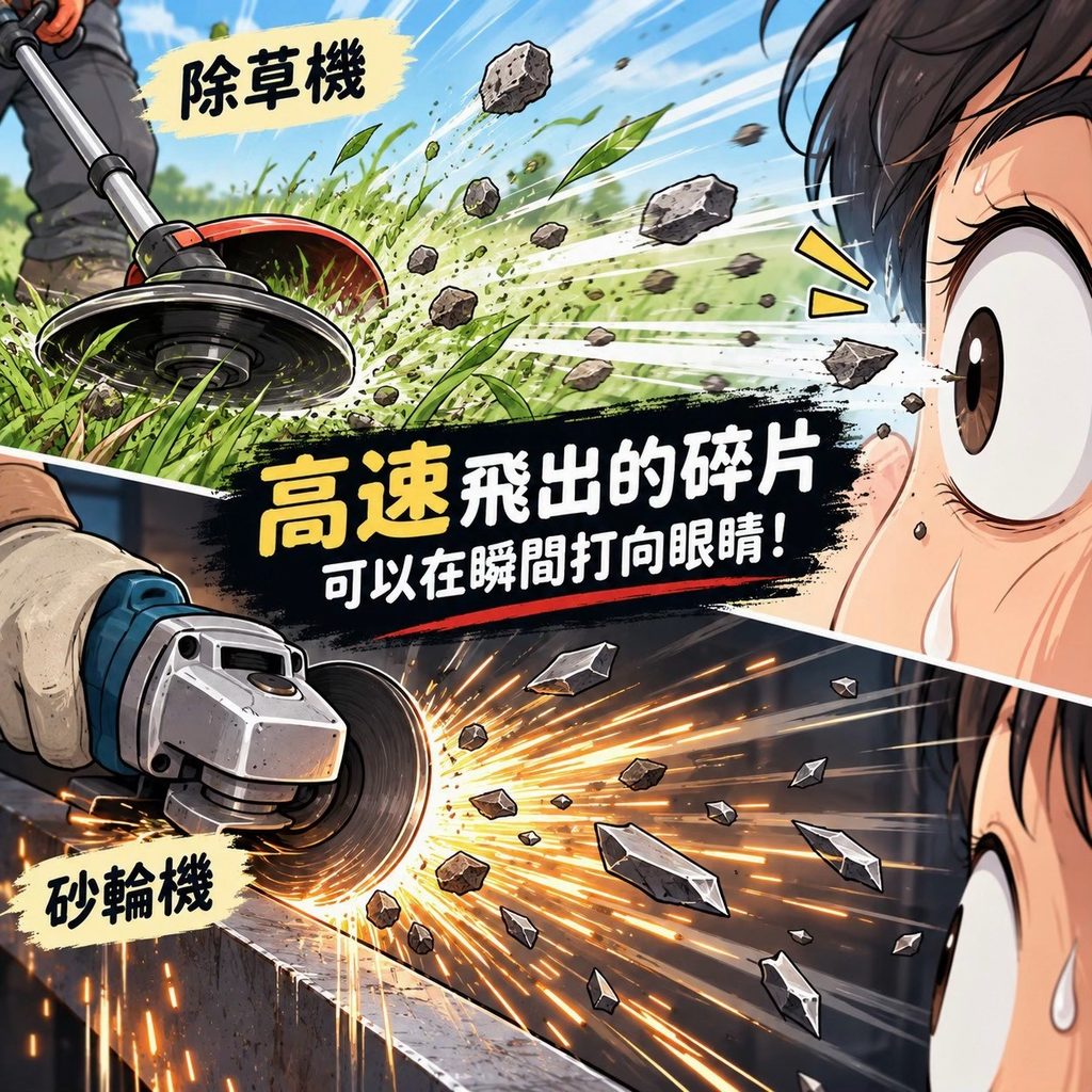 高速飛出的小碎片
